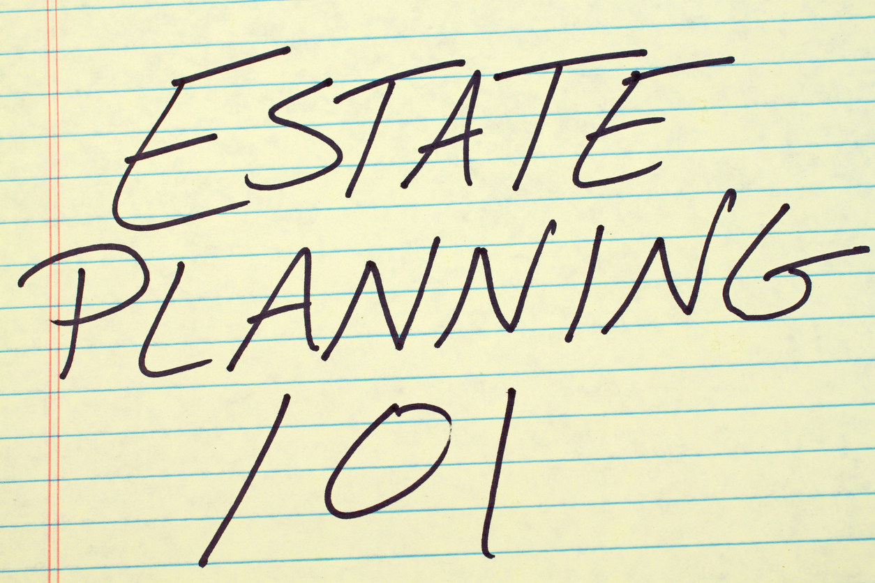 Estate Planning 101 On A Yellow Legal Pad